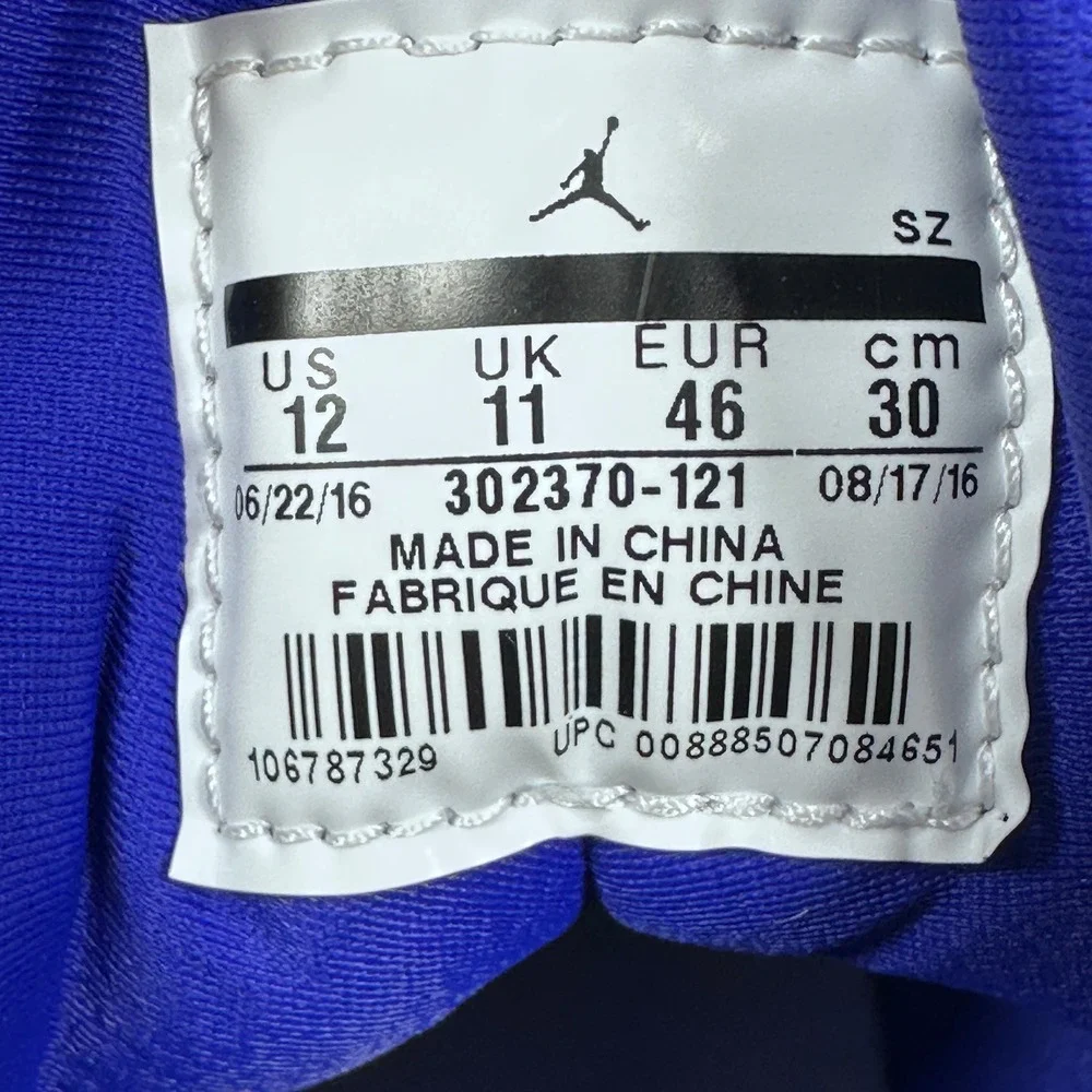 Air Jordan 9 Retro Kobe Bryant PE White Concord Tour Yellow 302370-121 Mens 12
